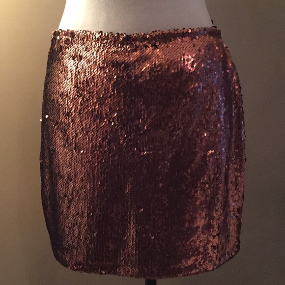 Motel Cherry Copper Sequin Mini Nasty Gal NWT - Picture 5 of 5